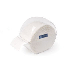 Dispenser + Vierkante papieren tissueschijfjes op rol (1000 st)