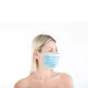 Chirurgisch masker 3 lagen blauw met elastiek (50 st)