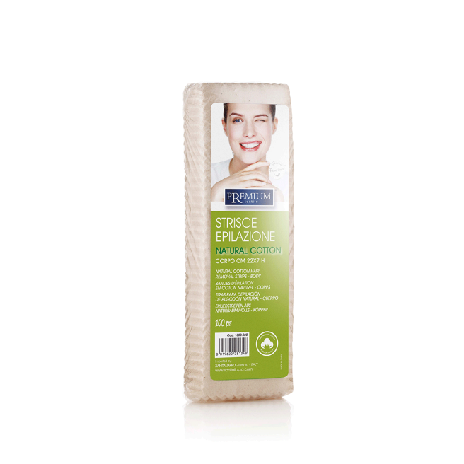 Bande d'épilation en Coton Naturel - 100 pcs Bande d'épilation en Coton Naturel - 100 pcs