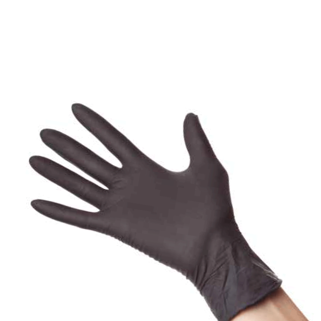 Handschoenen Nitril zwart M - 100 st
