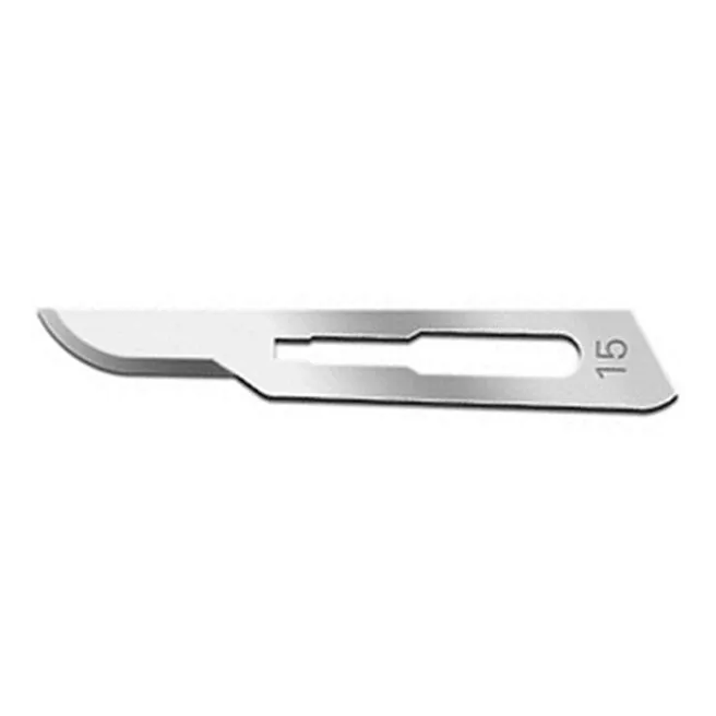 RIBBEL Steriele Scalpelmesjes, koolstofstaal nr. 15 RIBBEL Steriele Scalpelmesjes, koolstofstaal nr. 15