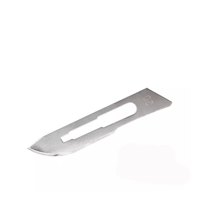 RIBBEL Lames bistouris stériles, acier carbon n°20