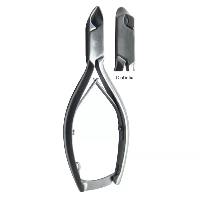 Nagel tang in roestvrij staal14 cm, schuine snit 20 mm - Diabetic